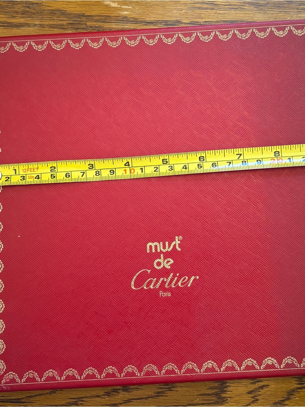 Cartier red and gold notebook/folio